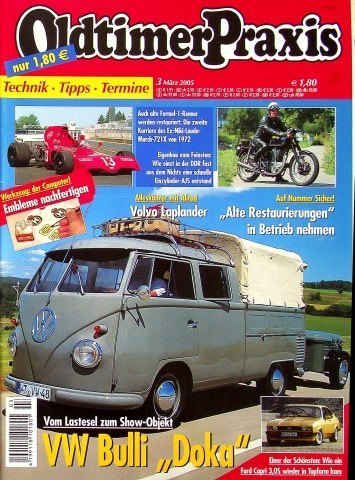 Deckblatt Oldtimer Praxis (03/2005)